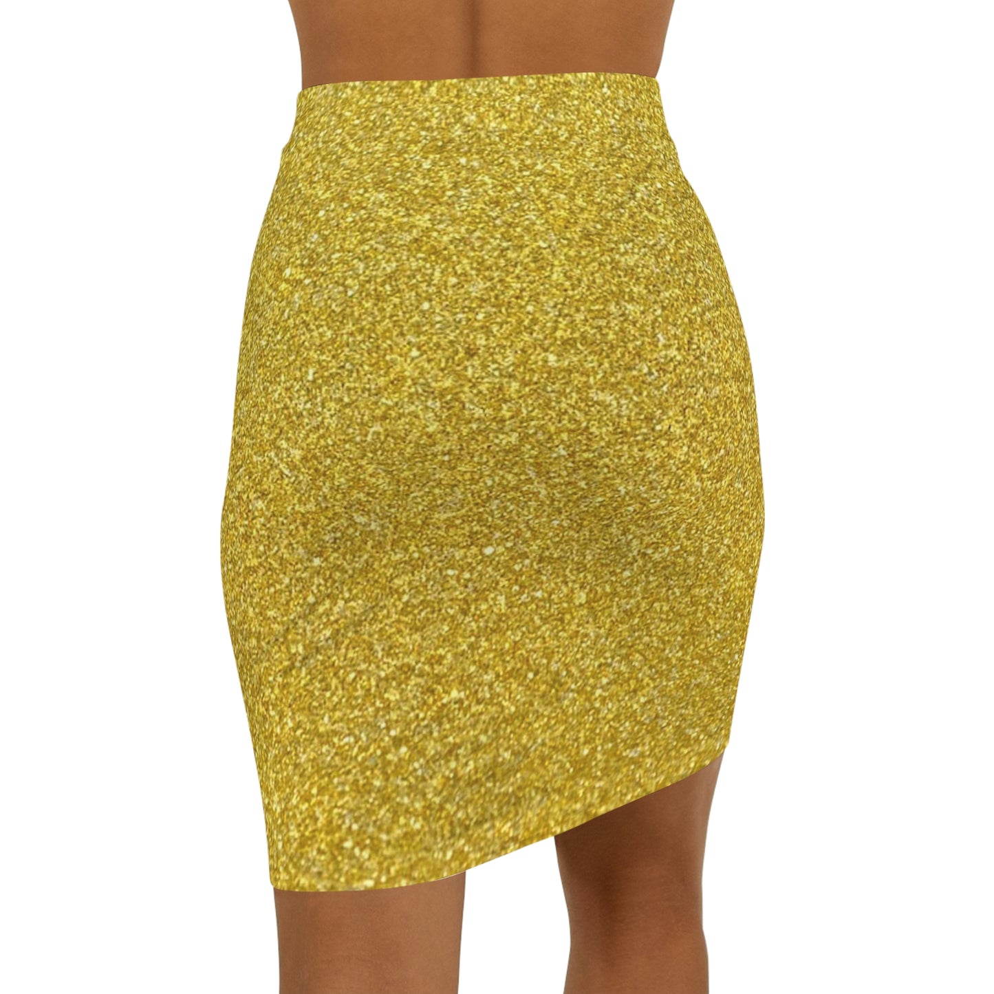 Women's Golden Mini Skirt Made in U.S.A