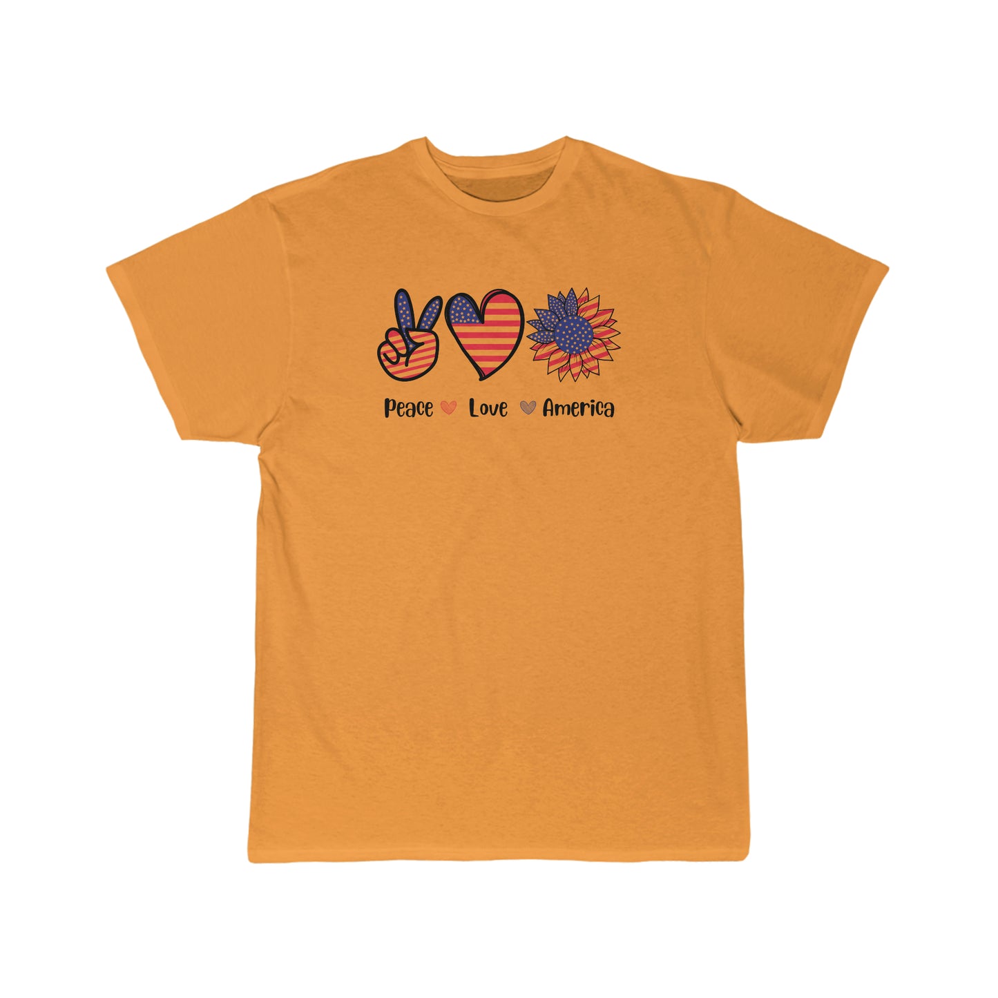 Peace Love America, USA Flag Shirt, 4th of July Shirt, Big USA T-shirt, USA Comfort Colors Shirt, Comfort Colors USA Flag Tee, USA Comfort Colors Tee, Usa Shirt Men's Short Sleeve Tee