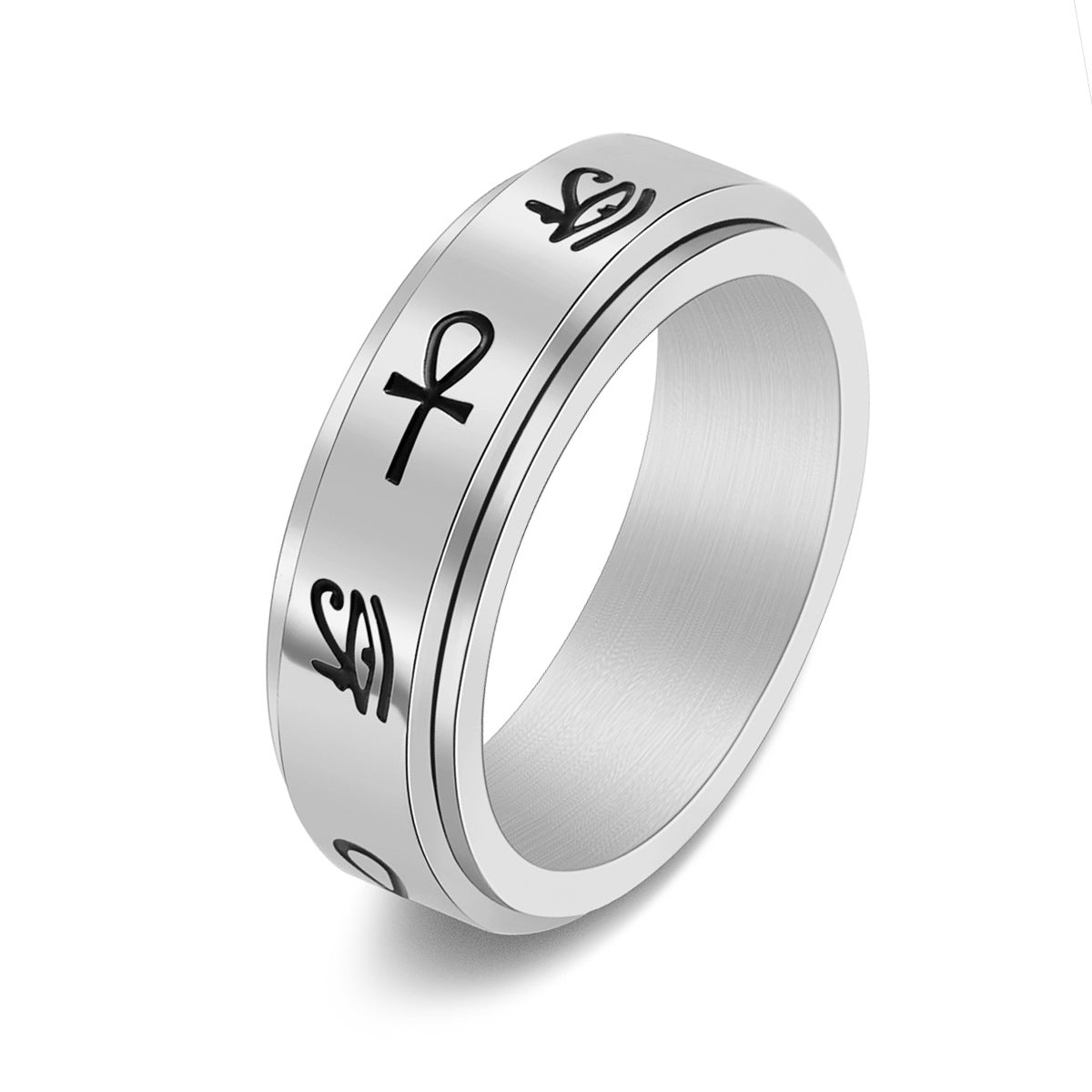 Stainless Steel Domineering Jewelry Cross Eye Of Horus