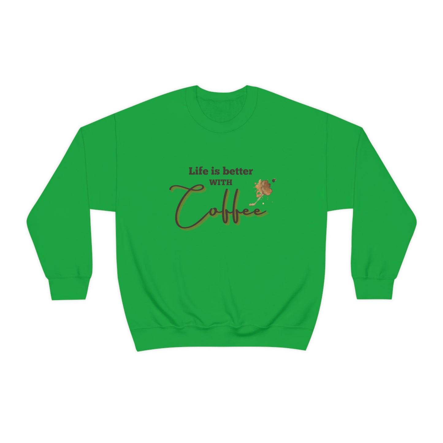 Sweatshirt Experience the Joy of Coffee with Konaloo's Unisex Heavy Blend Crewneck Sweatshirt - Perfect for Coffee Lovers!