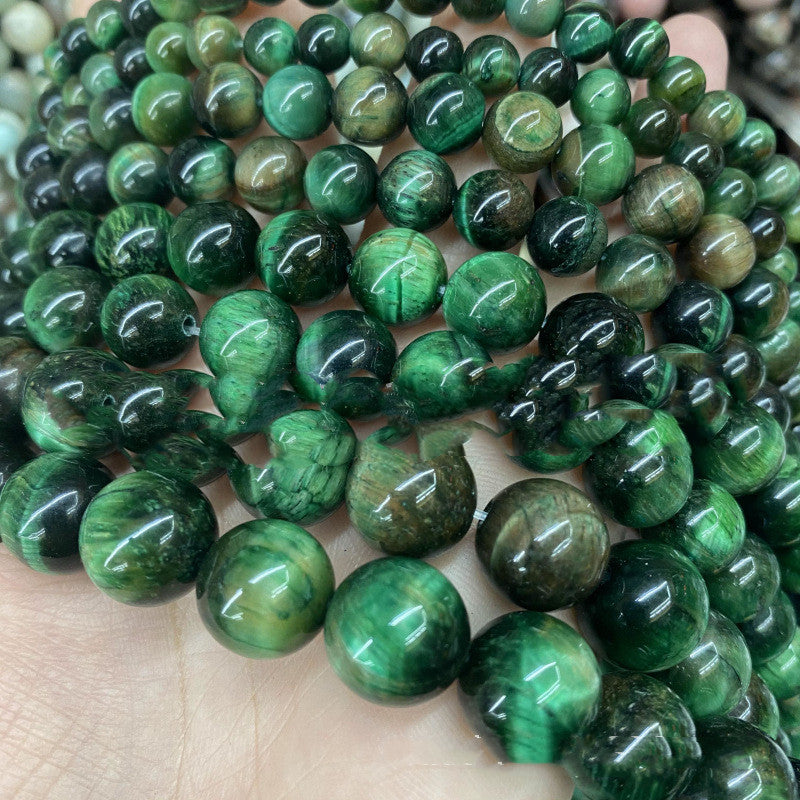 Green Tiger Eye Loose Beads Jewelry Accessories healing properties