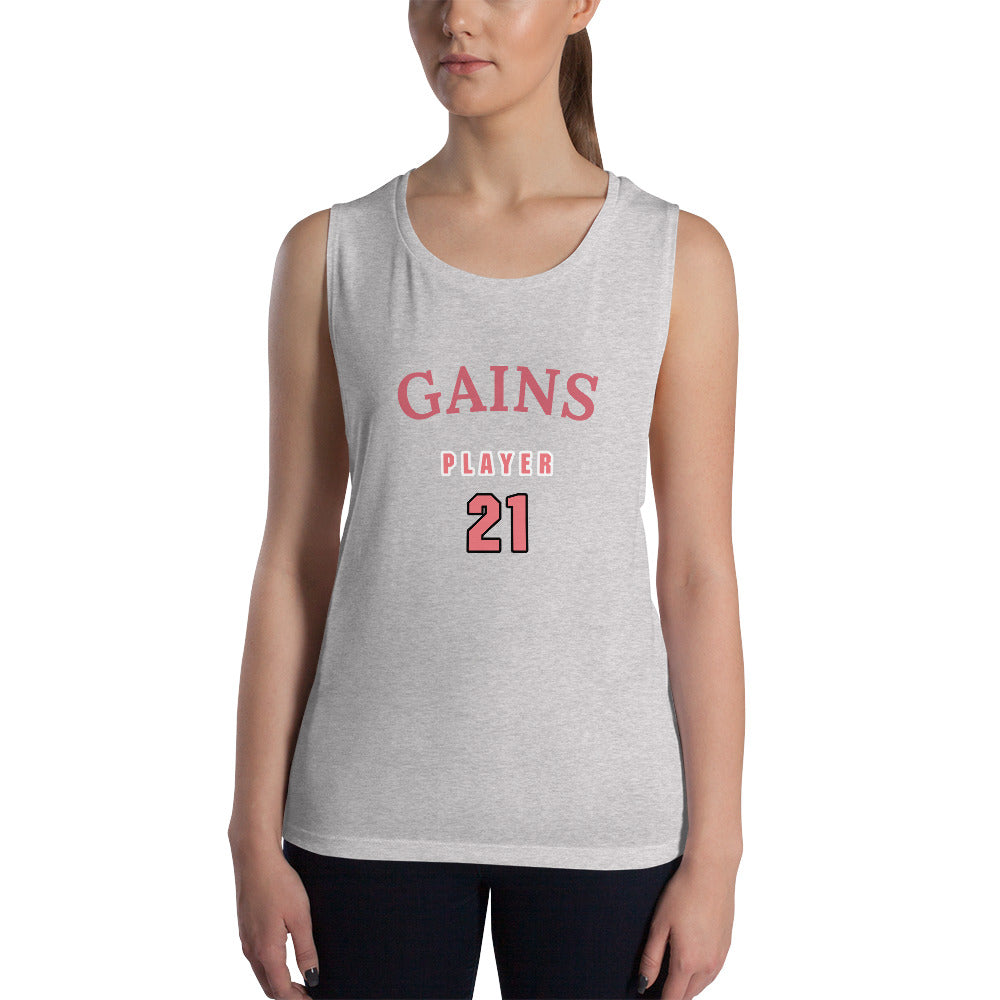 "Muscles Loading" Ladies' Muscle Tank: Elevate Your Fitness Game with Style!