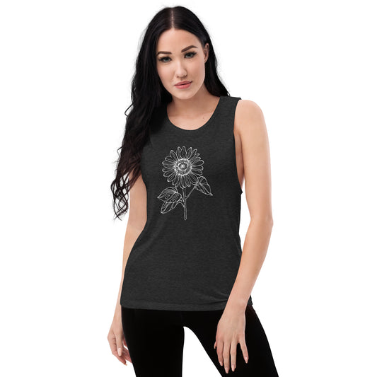 Ladies’ Muscle Tank Sunflower