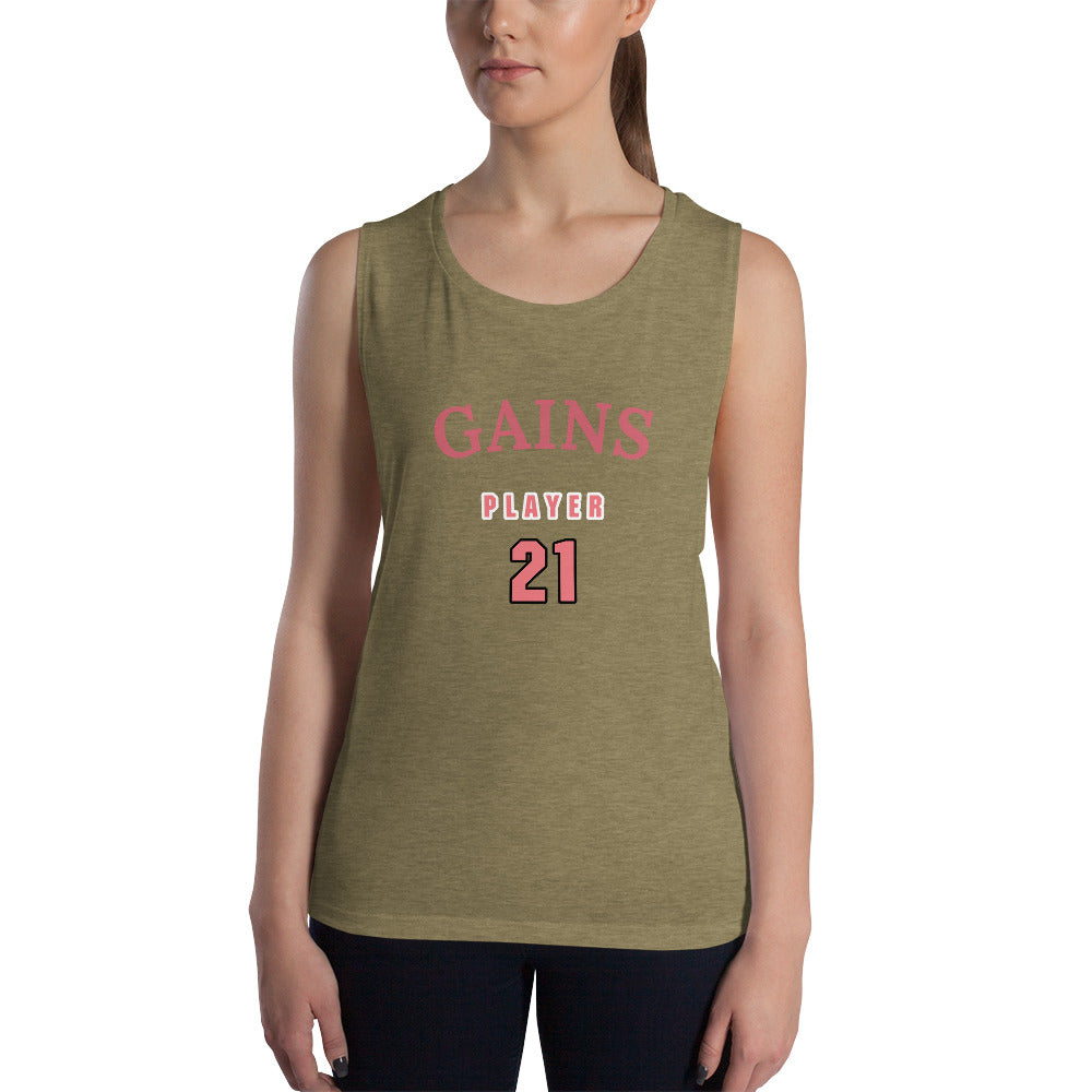 "Muscles Loading" Ladies' Muscle Tank: Elevate Your Fitness Game with Style!