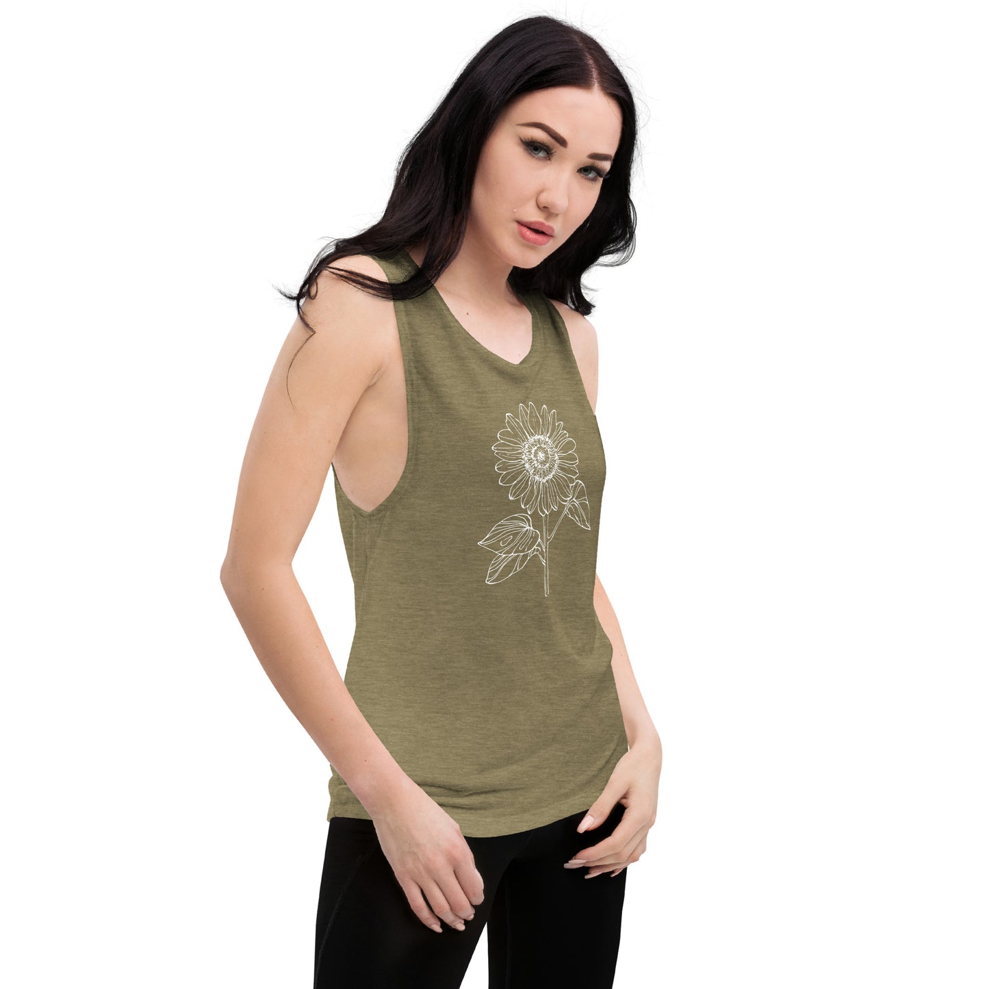 Ladies’ Muscle Tank Sunflower